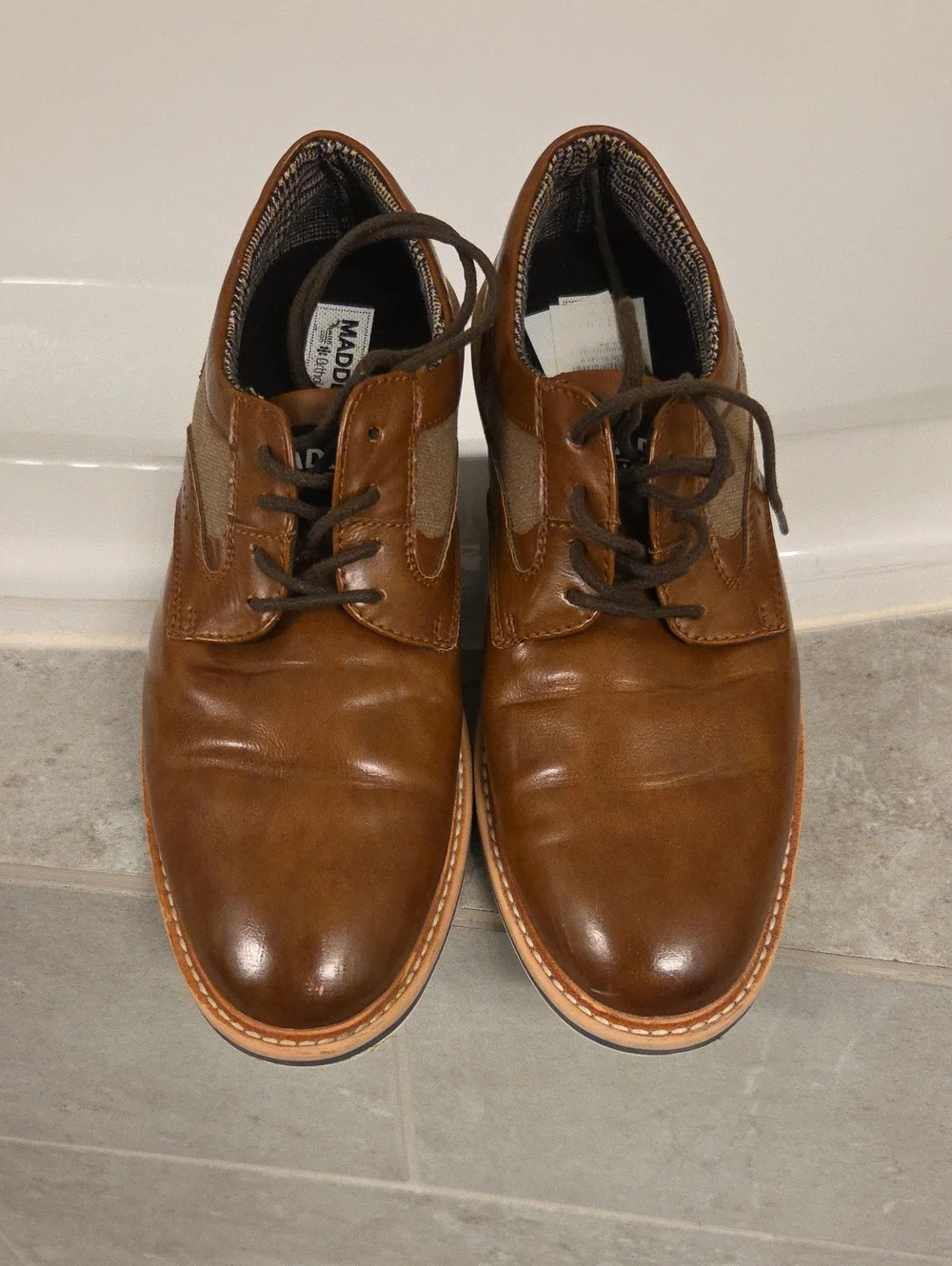Steve Madden Brown Leather Derby Shoes